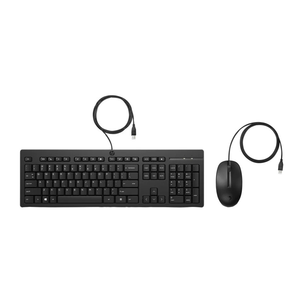 PACK CLAVIER SOURIS FILAIRES HP 225 AZERTY (286J4AA)