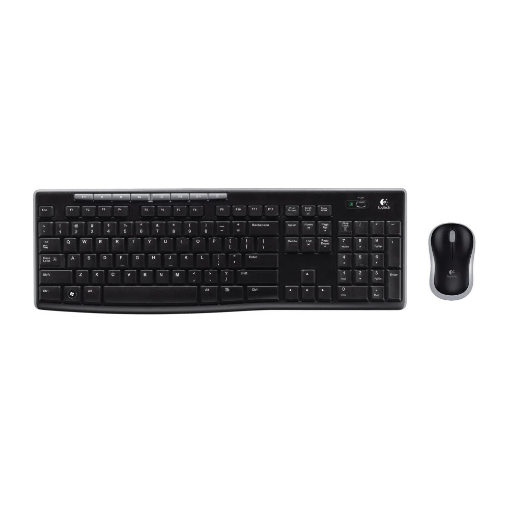LOGITECH WIRELESS DESKTOP MK270 - ENSEMBLE SANS FIL SOURIS + CLAVIER QWERTY (920-004509)