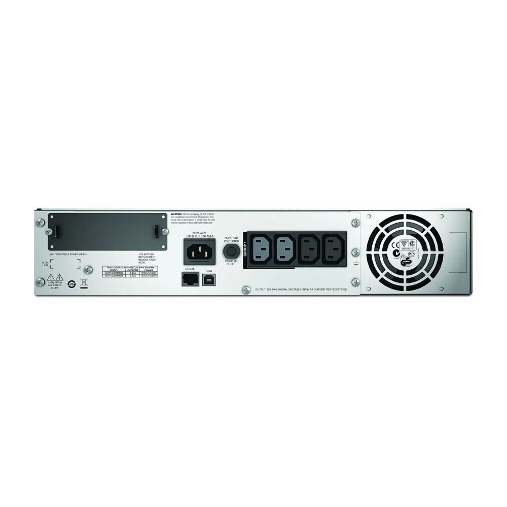 ONDULEUR LINE-INTERACTIVE APC 1000VA SMART-UPS - RACK 2U (SMT1000RMI2U)