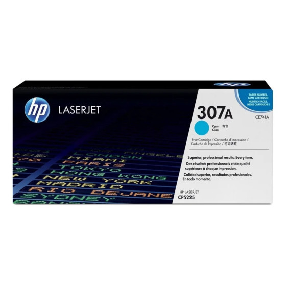 HP 307A CYAN (CE741A) - TONER HP LASERJET D'ORIGINE