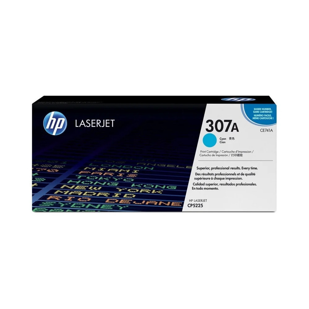 HP 307A CYAN (CE741A) - TONER HP LASERJET D'ORIGINE