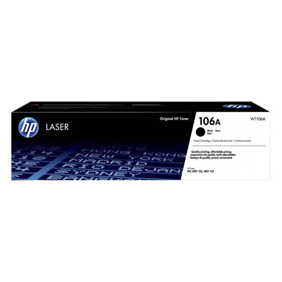 HP 106A NOIR (W1106A) - TONER HP LASERJET D'ORIGINE
