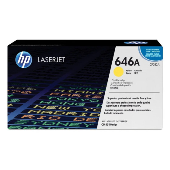 HP 646A JAUNE (CF032A) - TONER HP LASERJET D'ORIGINE