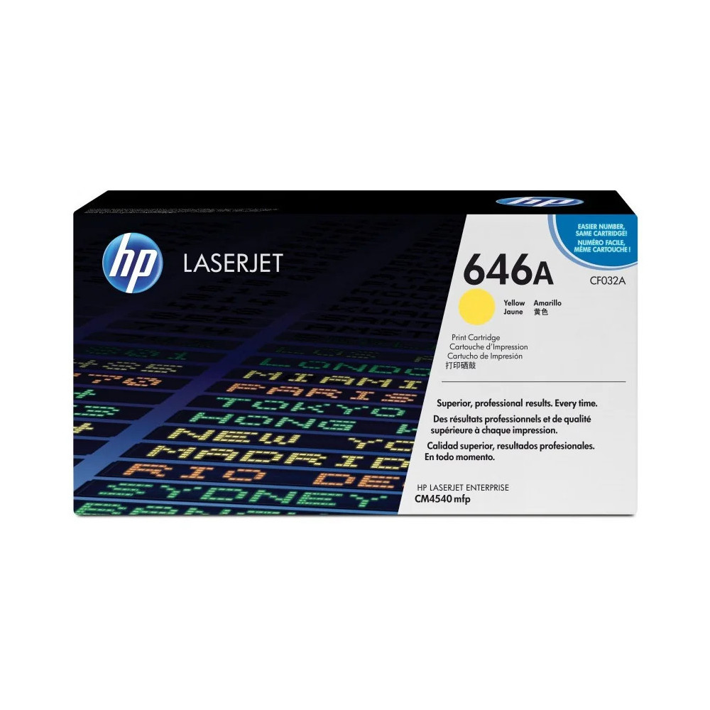 HP 646A JAUNE (CF032A) - TONER HP LASERJET D'ORIGINE
