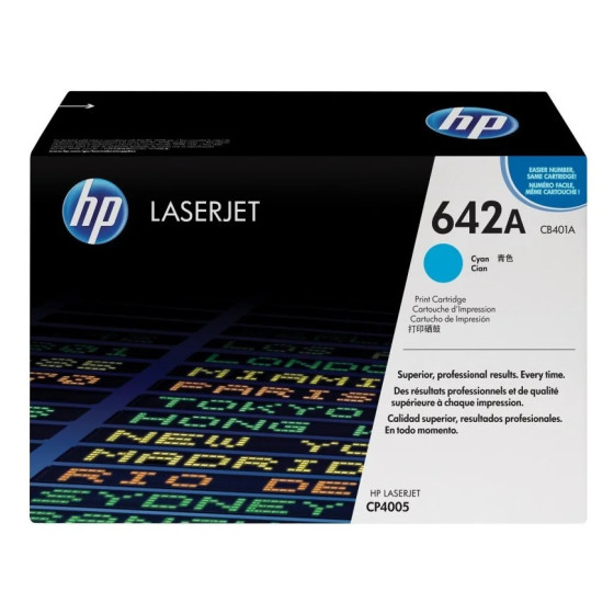 HP 642A CYAN (CB401A) - TONER HP LASERJET D'ORIGINE