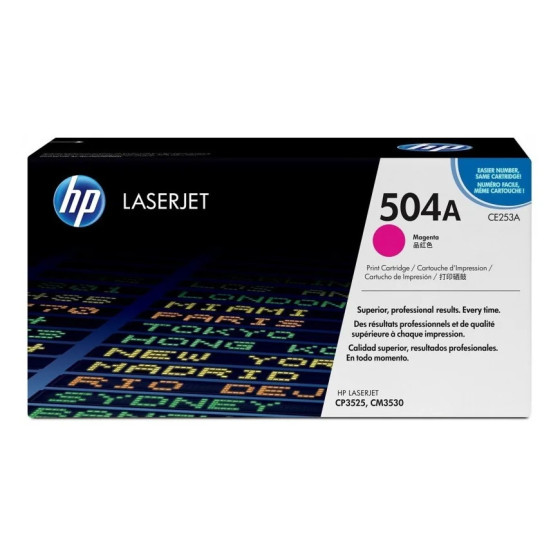 HP 504A MAGENTA (CE253A) - TONER HP LASERJET D'ORIGINE