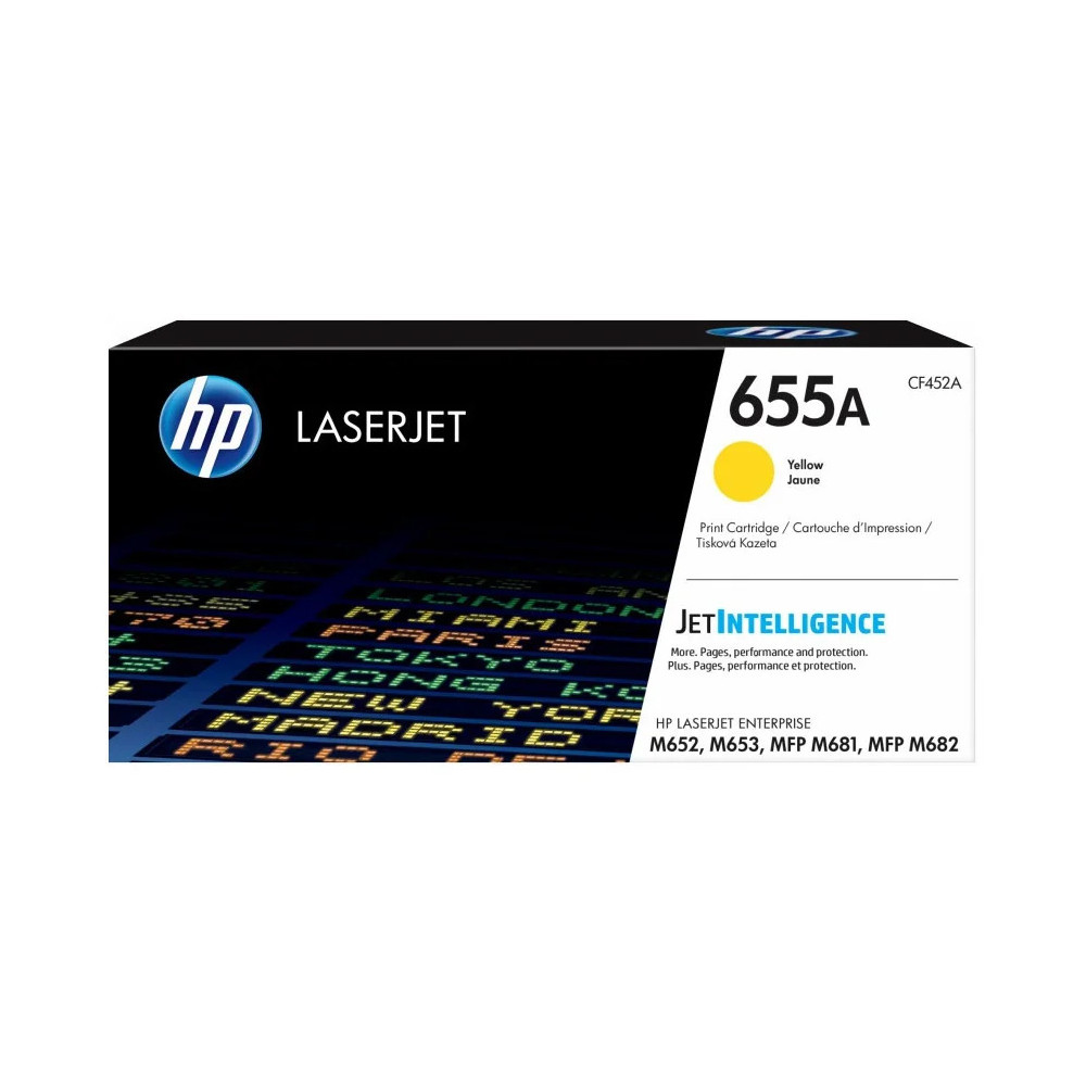 HP 655A JAUNE (CF452A) - TONER HP LASERJET D'ORIGINE