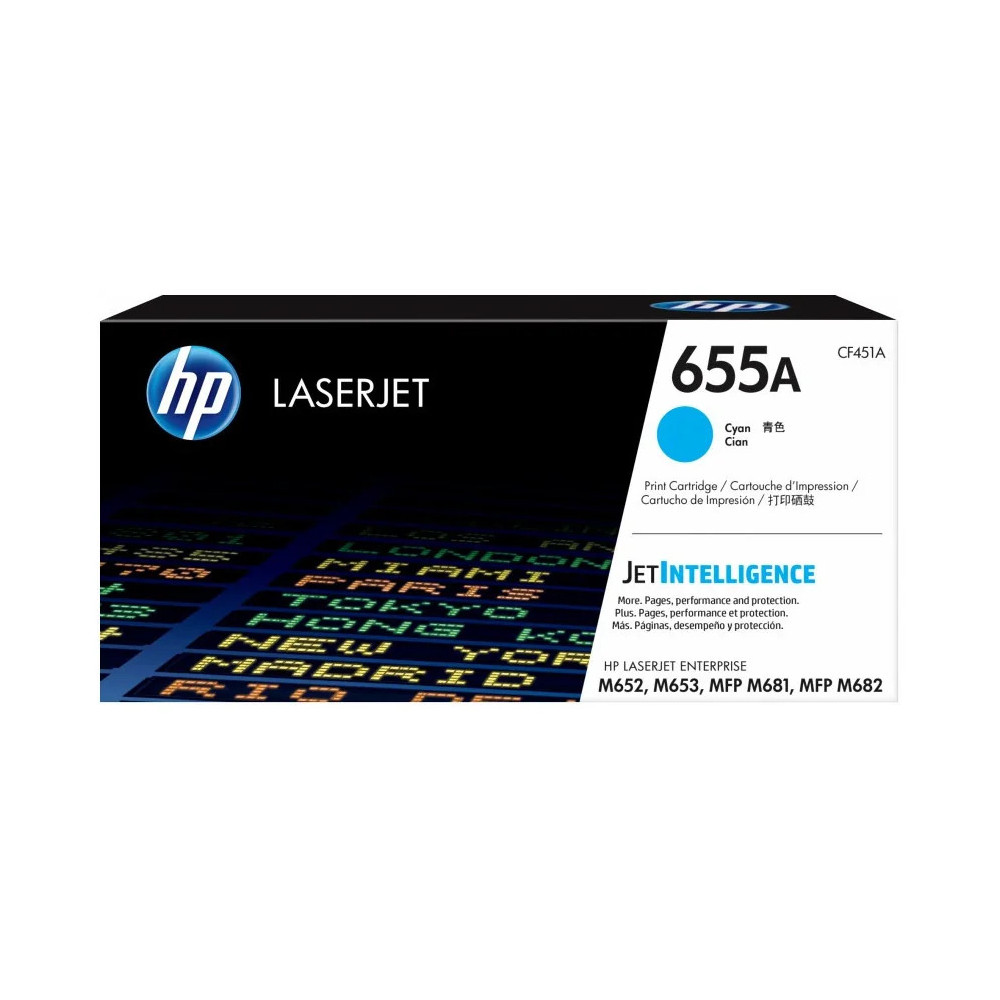 HP 655A CYAN (CF451A) - TONER HP LASERJET D'ORIGINE