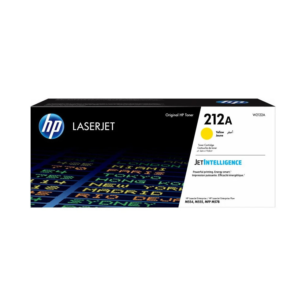 HP 212A JAUNE - TONER HP LASERJET D'ORIGINE (W2122A)