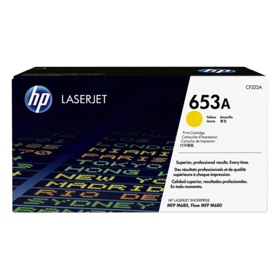 HP 653A JAUNE (CF322A) - TONER HP LASERJET D'ORIGINE