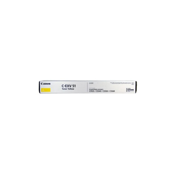 CANON C-EXV 51 JAUNE - TONER CANON D'ORIGINE (0484C002AA)