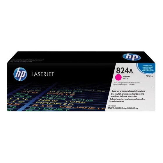 HP 824A MAGENTA (CB383A) - TONER HP LASERJET D'ORIGINE