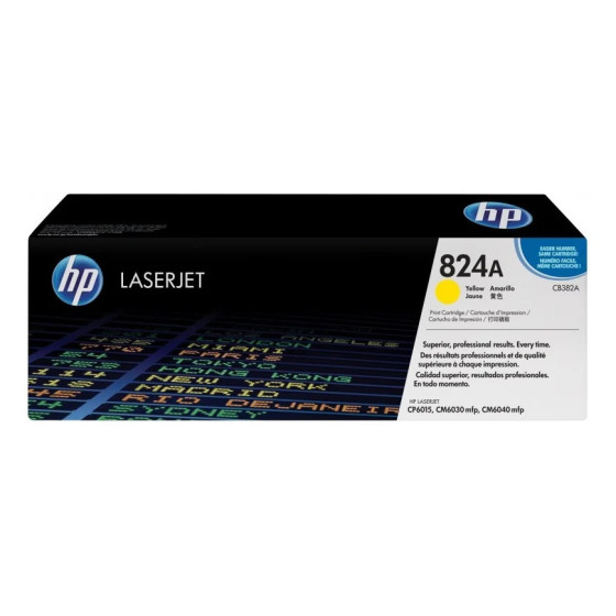 HP 824A JAUNE (CB382A) - TONER HP LASERJET D'ORIGINE