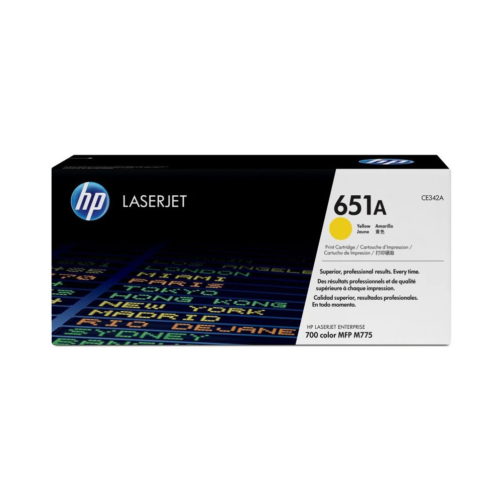 HP 651A JAUNE (CE342A) - TONER HP LASERJET D'ORIGINE