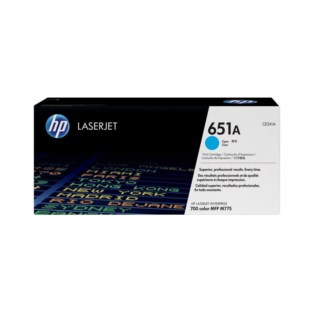 HP 651A CYAN (CE341A) - TONER HP LASERJET D'ORIGINE