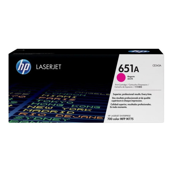 HP 651A MAGENTA (CE343A) - TONER HP LASERJET D'ORIGINE