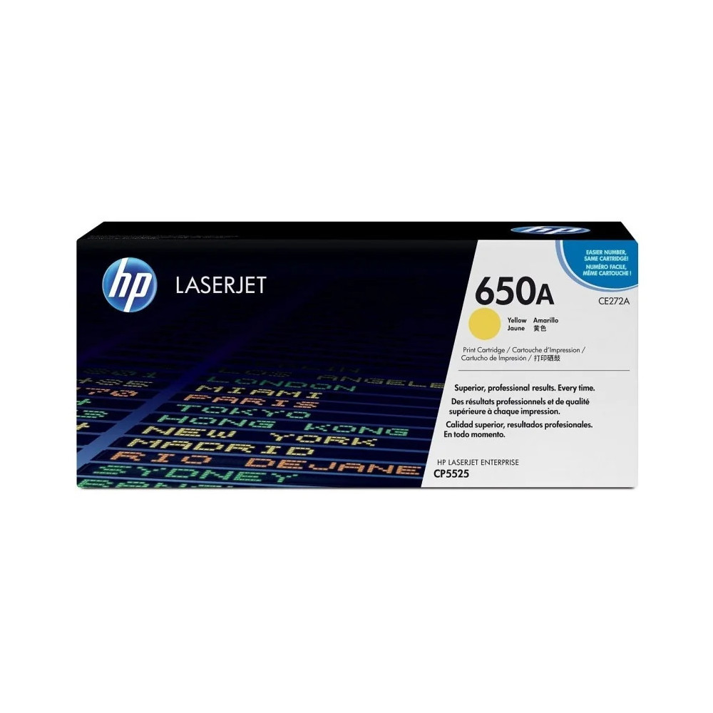 HP 650A JAUNE (CE272A) - TONER HP LASERJET D'ORIGINE