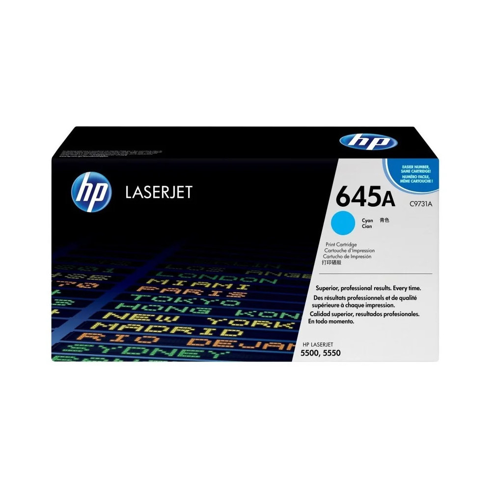 HP 645A CYAN (C9731A) - TONER HP LASERJET D'ORIGINE