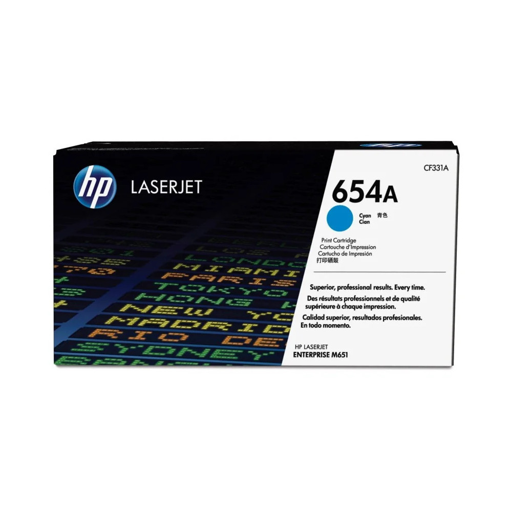 HP 654A CYAN (CF331A) - TONER HP LASERJET D'ORIGINE