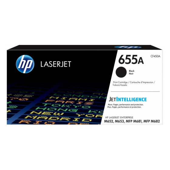 HP 655A NOIR (CF450A) - TONER HP LASERJET D'ORIGINE