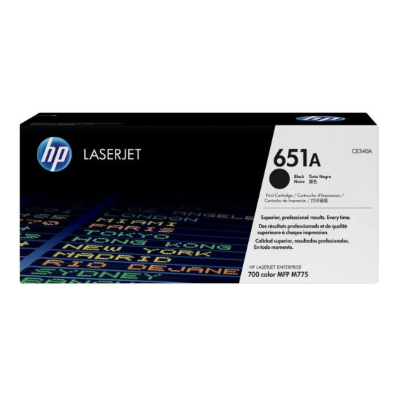 HP 651A NOIR (CE340A) - TONER HP LASERJET D'ORIGINE