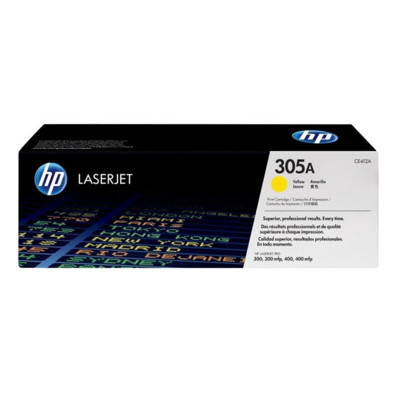 HP 305A JAUNE (CE412A) - TONER HP LASERJET D'ORIGINE