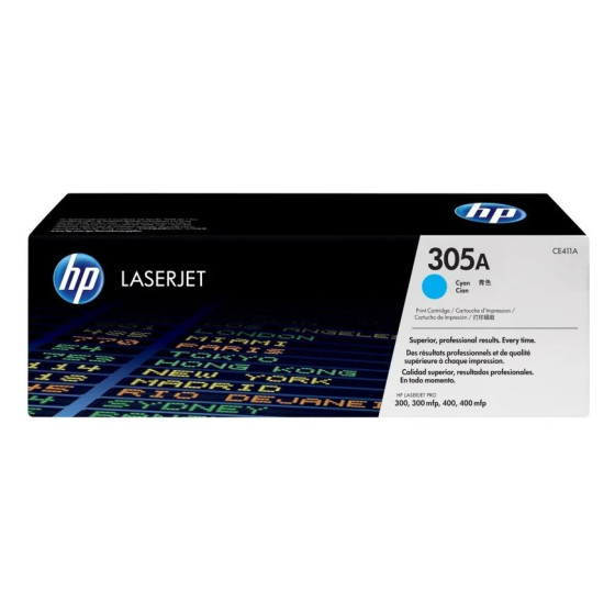 HP 305A CYAN (CE411A) - TONER HP LASERJET D'ORIGINE