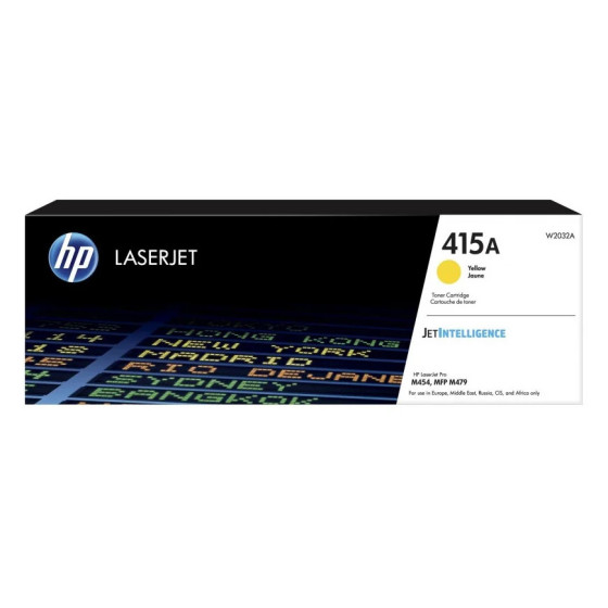 HP 415A JAUNE (W2032A) - TONER HP LASERJET D'ORIGINE