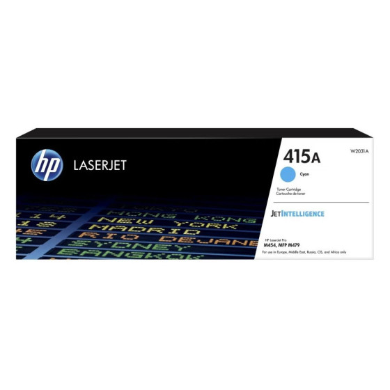 HP 415A CYAN (W2031A) - TONER HP LASERJET D'ORIGINE