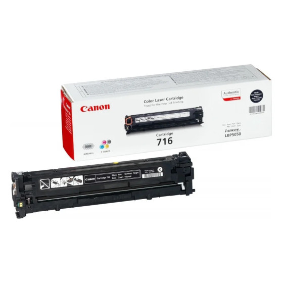 CANON 716 NOIR - TONER CANON D'ORIGINE (1980B002AA)