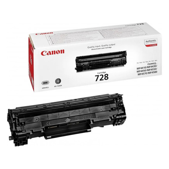 CANON 728 NOIR - TONER CANON D'ORIGINE (3500B002AA)