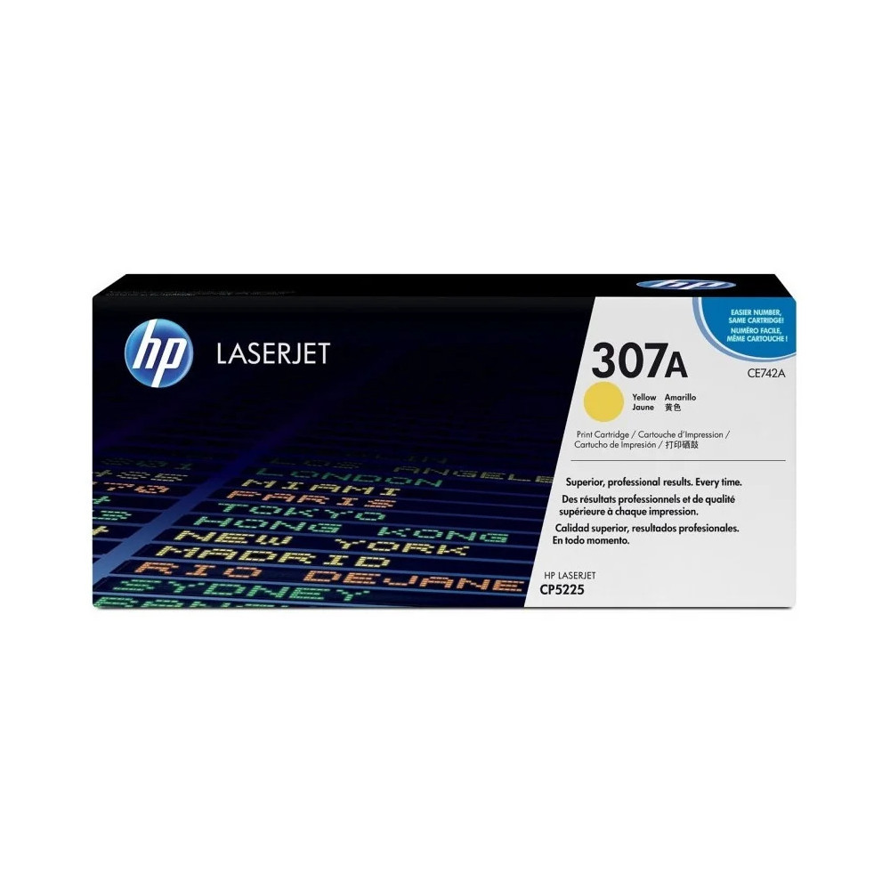 HP 307A JAUNE (CE742A) - TONER HP LASERJET D'ORIGINE