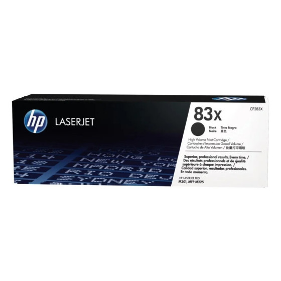 HP 83X NOIR (CF283X) - TONER GRANDE CAPACITÉ HP LASERJET D'ORIGINE