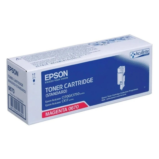 EPSON 0670 MAGENTA - TONER EPSON D'ORIGINE (C13S050670)