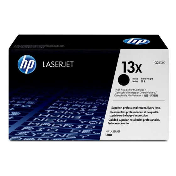 HP 13X NOIR (Q2613X) - TONER GRANDE CAPACITÉ HP LASERJET D'ORIGINE