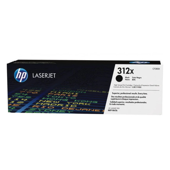 HP 312X NOIR (CF380X) - TONER GRANDE CAPACITÉ HP LASERJET D'ORIGINE