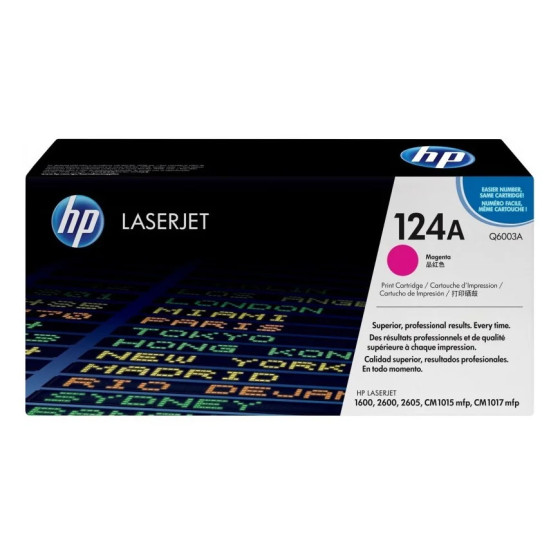HP 124A MAGENTA (Q6003A) - TONER HP LASERJET D'ORIGINE