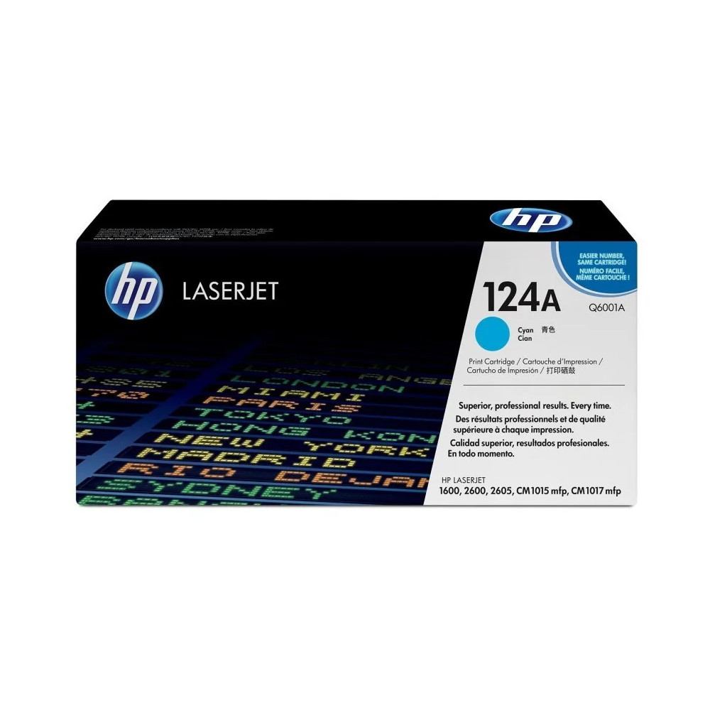 HP 124A CYAN (Q6001A) - TONER HP LASERJET D'ORIGINE
