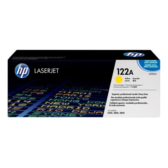HP 122A JAUNE (Q3962A) - TONER HP LASERJET D'ORIGINE