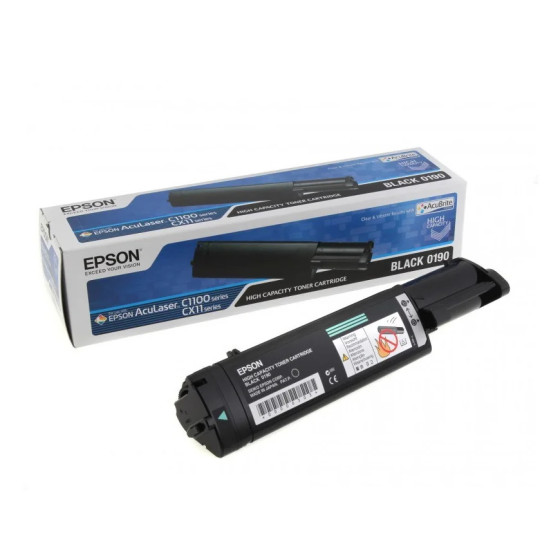 EPSON 0190 NOIR - TONER GRANDE CAPACITÉ EPSON D'ORIGINE (C13S050190)