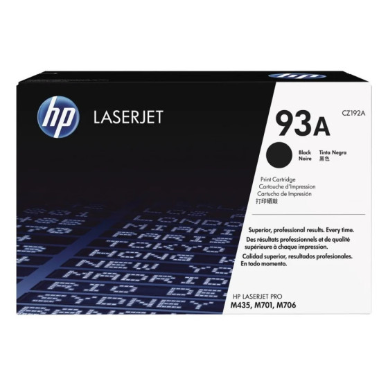 HP 93A NOIR (CZ192A) - TONER HP LASERJET D'ORIGINE