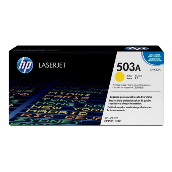HP 503A JAUNE (Q7582A) - TONER HP LASERJET D'ORIGINE