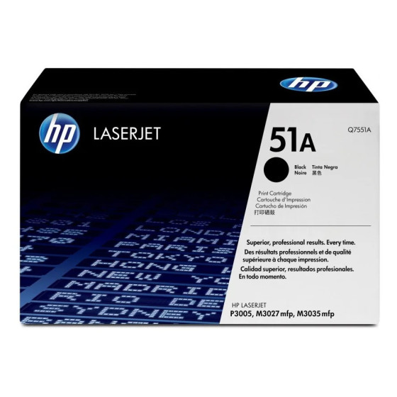 HP 51A NOIR (Q7551A) - TONER HP LASERJET D'ORIGINE