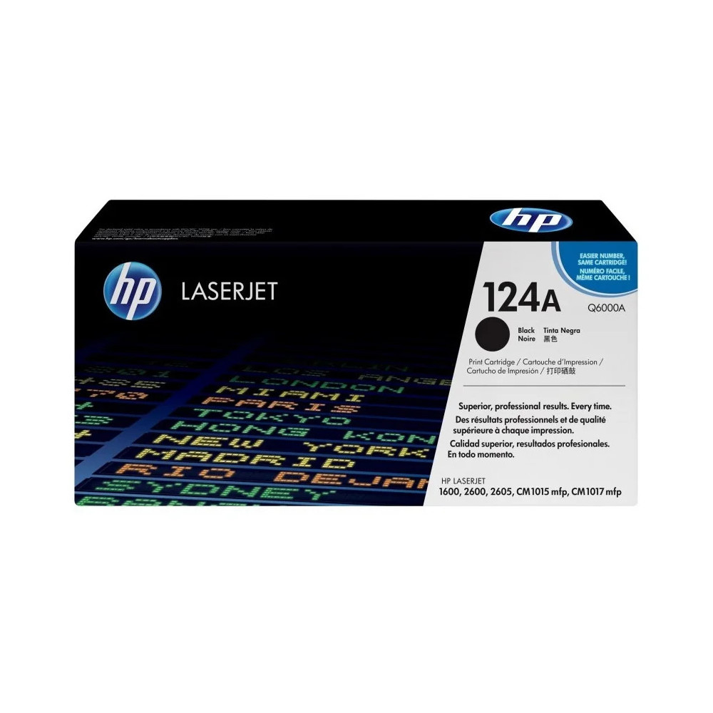 HP 124A NOIR (Q6000A) - TONER HP LASERJET D'ORIGINE