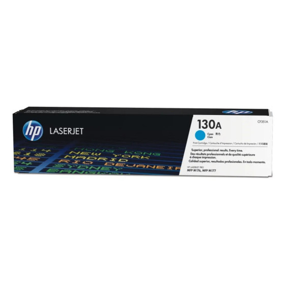 HP 130A CYAN (CF351A) - TONER HP LASERJET D'ORIGINE