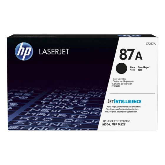 HP 87A NOIR (CF287A) - TONER HP LASERJET D'ORIGINE