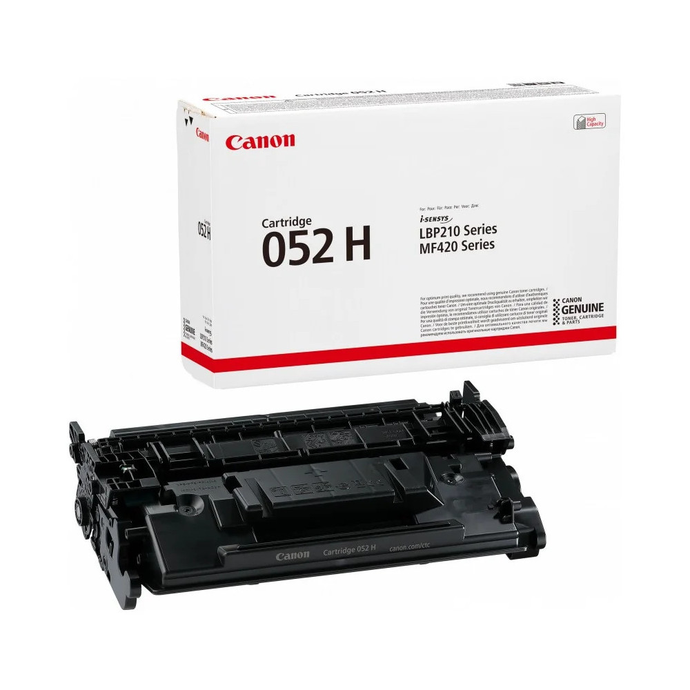 CANON 052H NOIR - CARTOUCHE DE TONER CANON D'ORIGINE (2200C002AA)