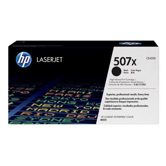 HP 507X NOIR (CE400X) - TONER GRANDE CAPACITÉ HP LASERJET D'ORIGINE