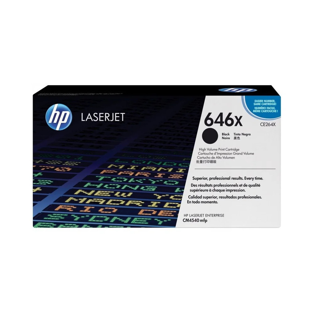 HP 646X NOIR (CE264X) - TONER GRANDE CAPACITÉ HP LASERJET D'ORIGINE