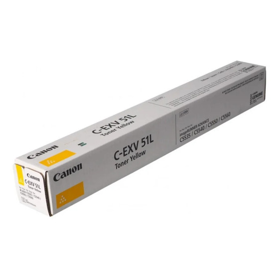 CANON C-EXV 51L JAUNE - TONER CANON D'ORIGINE (0487C002AA)